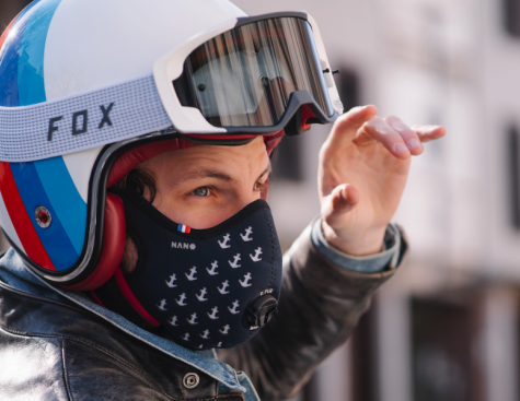 R-PUR : un masque qui protège les 2 roues de la pollution de l’air