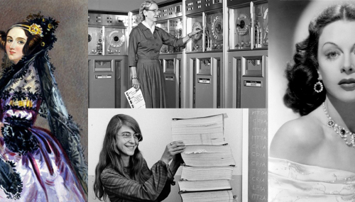 Portraits of 4 pioneer women in the field of IT