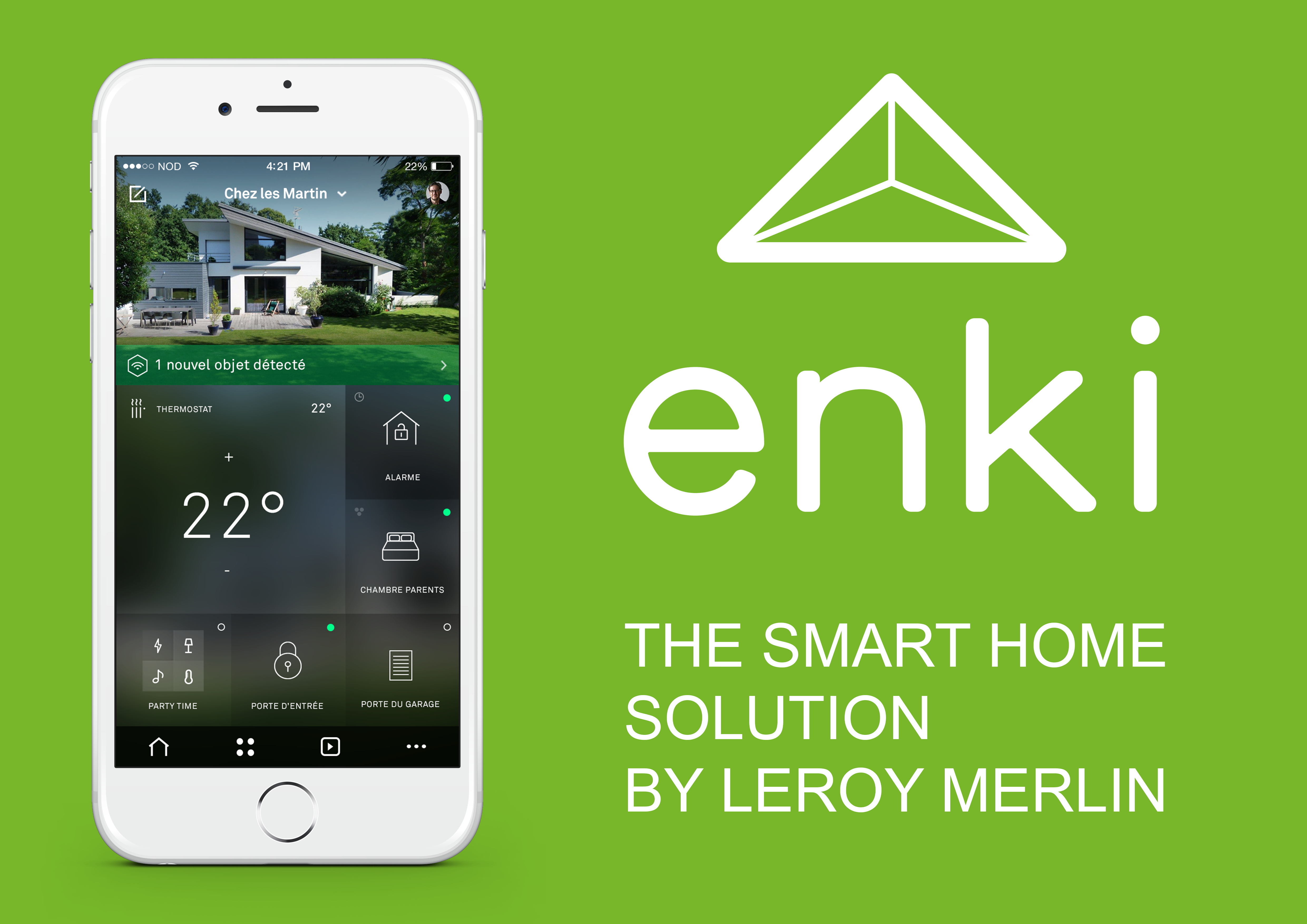 Enki, la solution de maison connectée par Leroy Merlin