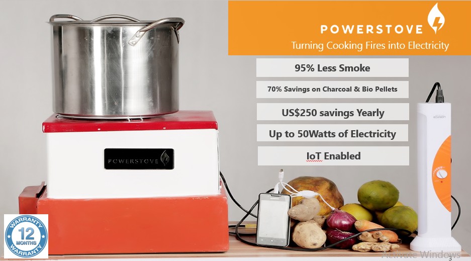 Powerstove: Free off-grid electricity as you cook!