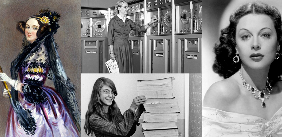Portraits of 4 pioneer women in the field of IT