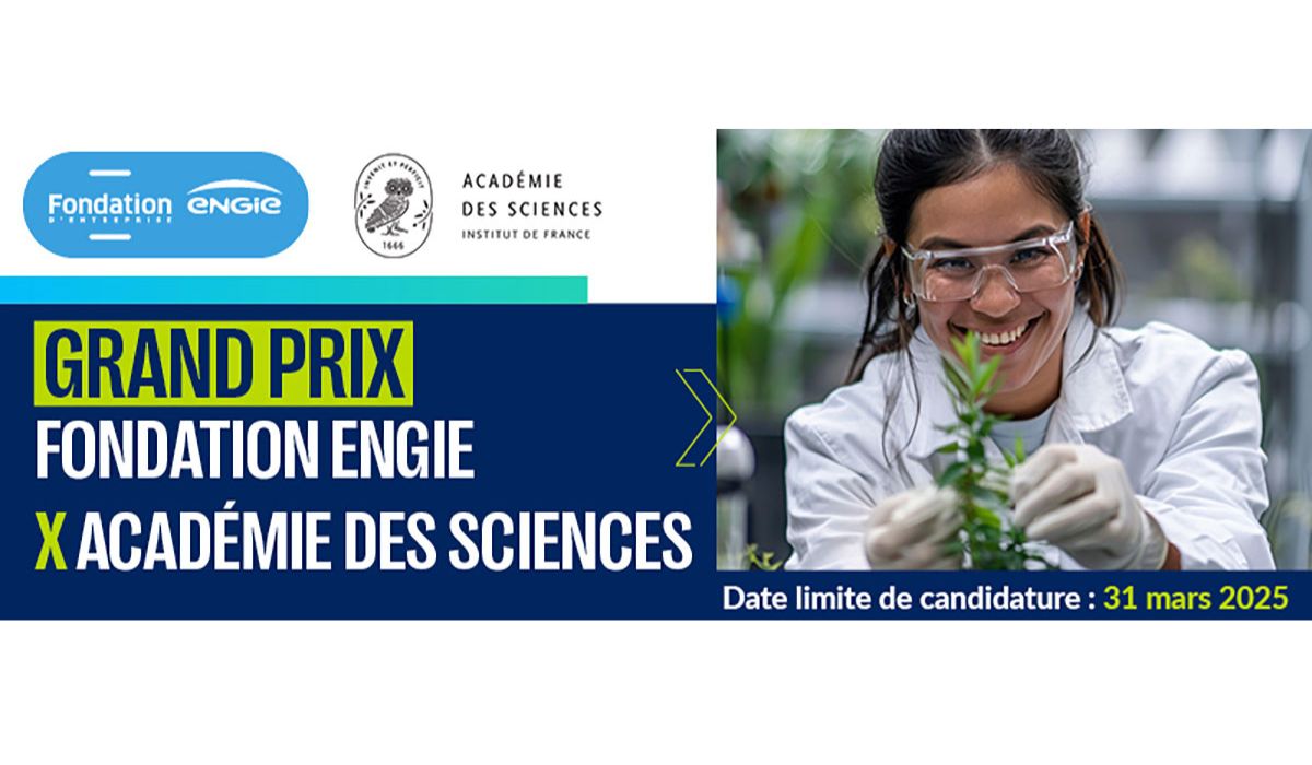 Grand Prix de la Fondation d'entreprise ENGIE - Académie des sciences'