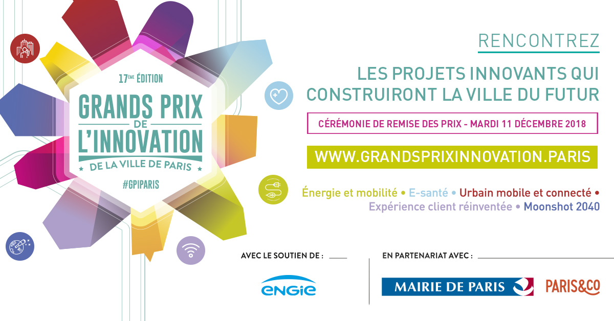 Grands Prix de l'innovation de la Ville de Paris 2018