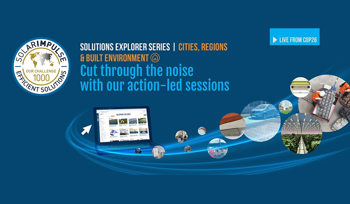 [LIVE from COP26]  Solutions Explorer Series on Cities, Region and Build environment