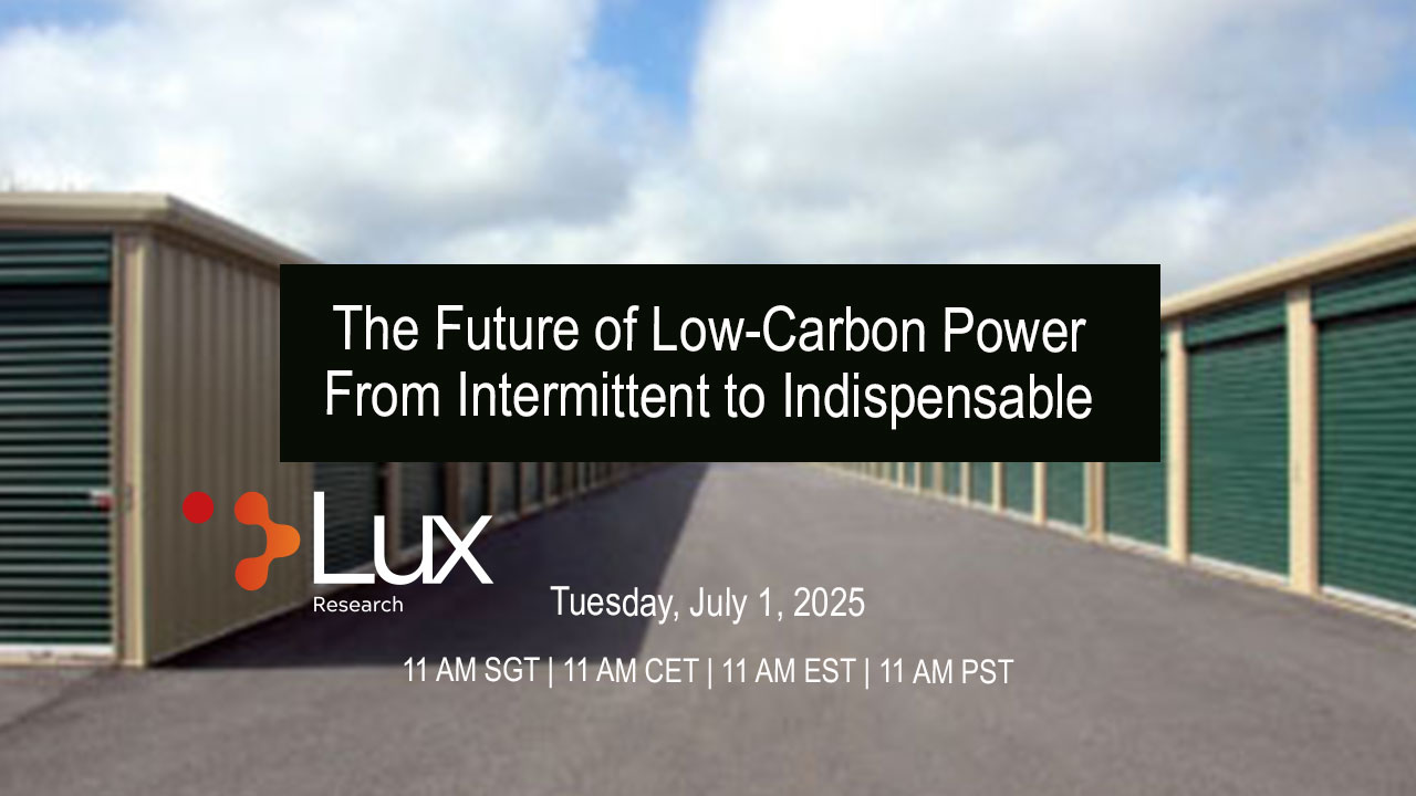 [Webinar] The Future of Low-Carbon Power: From Intermittent to Indispensable