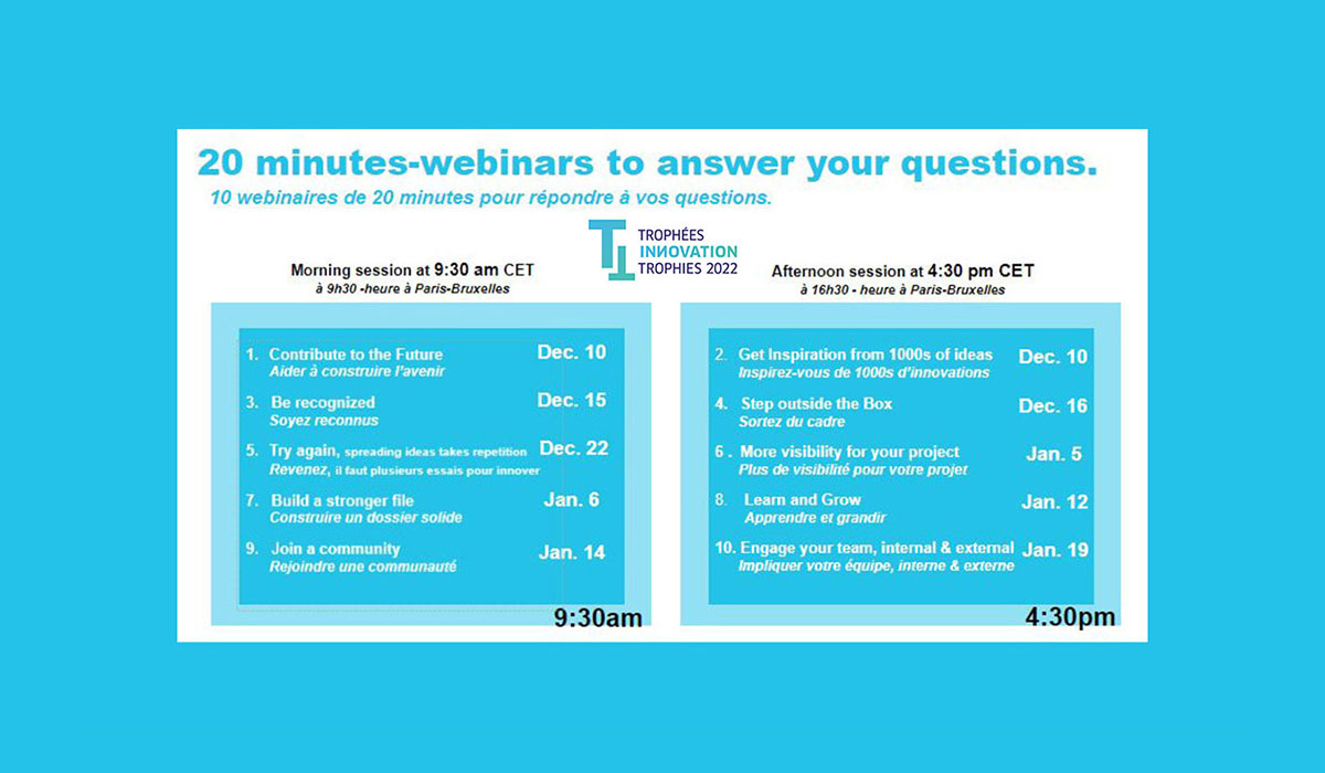 [REPLAY] 20 minutes webinars to give you good reasons to participate!