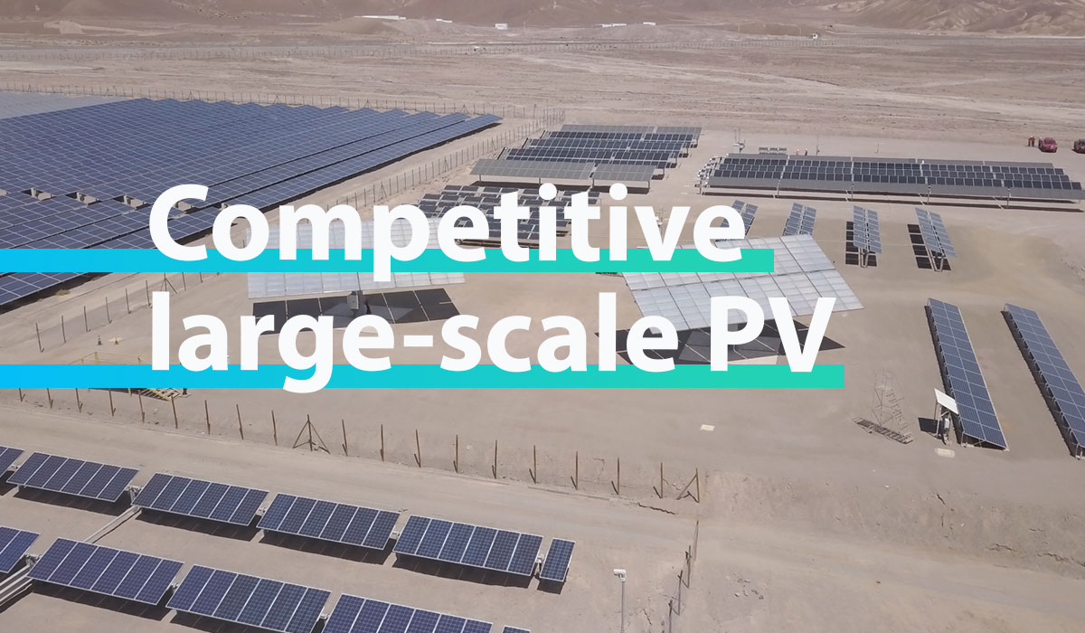 Competitive large-scale PV projects